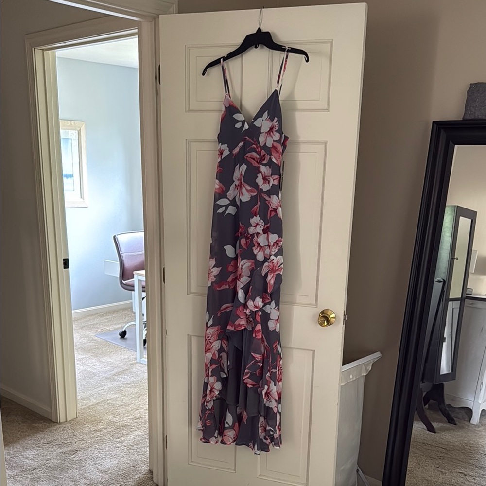 Lulu's Purple and Pink Sleeveless Maxi Dress